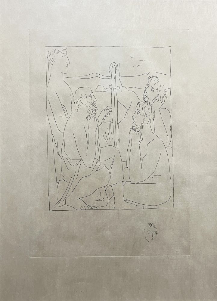 Eau-Forte Picasso - Les Métamorphoses : RÉCITS DE NESTOR SUR LA GUERRE DE TROIE (1931)