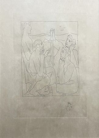 Eau-Forte Picasso - Les Métamorphoses : RÉCITS DE NESTOR SUR LA GUERRE DE TROIE (1931)