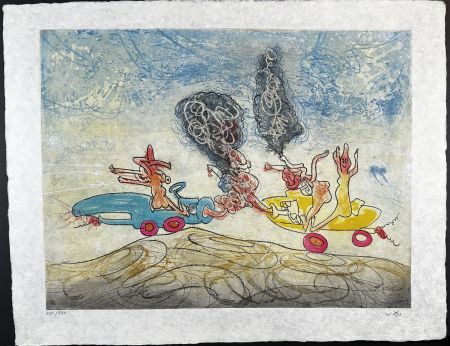 Gravure Matta - Les Oh! Tomobiles Plate 5