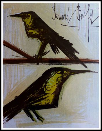 Lithographie Buffet - LES OISEAUX