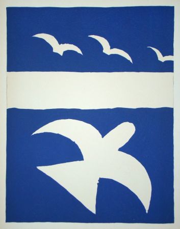 Lithographie Braque - Les Oiseaux