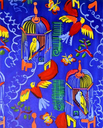 Lithographie Dufy - Les Oiseaux