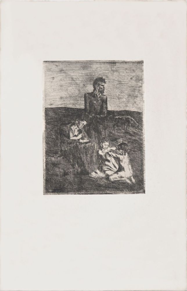 Gravure Picasso - Les pauvres