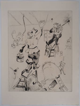 Gravure Chagall - Les peintres, 