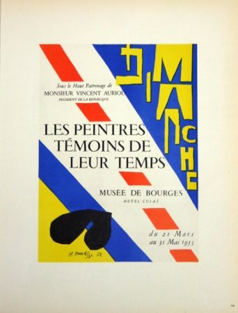 Lithographie Matisse - Les Peintres Témoins de Leur Tepls