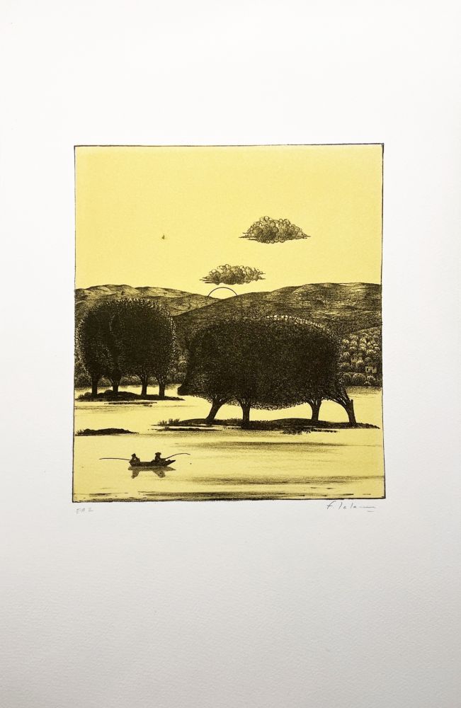 Lithographie Lalanne - LES PÊCHEURS CHASSÉS (Polymorphoses 9) 1978