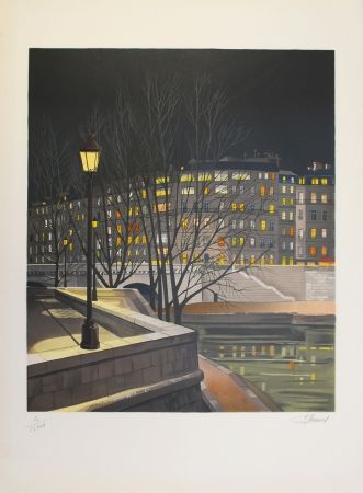 Lithographie Lecoindre - Les quais