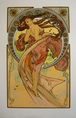 Lithographie Mucha - Les quatre saisons 4