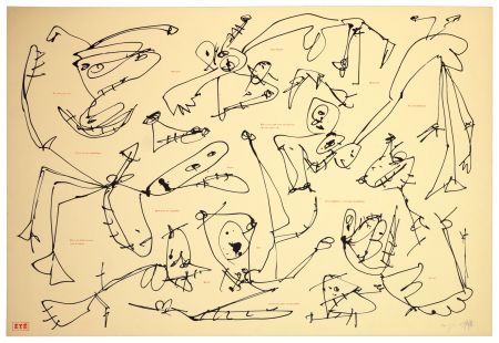 Lithographie Saura - Les quatre saisons, Été