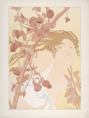 Lithographie Detouche - Les Ronces, 1897