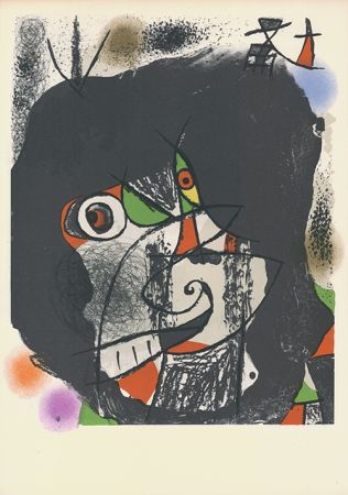 Lithographie Miró - Les révolutions scéniques du XXe siècle I, 1975