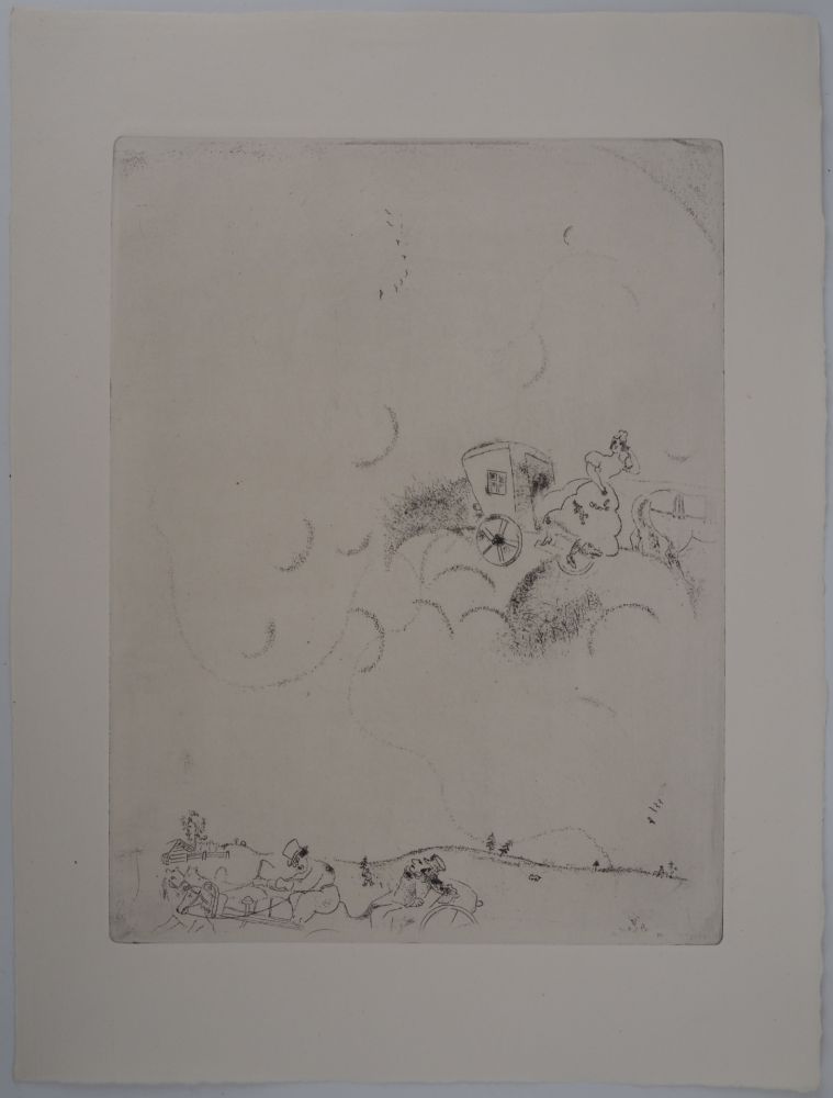 Gravure Chagall - Les rêves de Tchitchikov