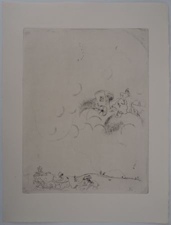 Gravure Chagall - Les rêves de Tchitchikov