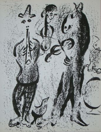 Lithographie Chagall - Les Saltimbanques