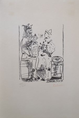 Lithographie Picasso - Les Saltmbanque (B855)