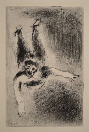 Eau-Forte Chagall - Les sept Peches capitaux: La Colere