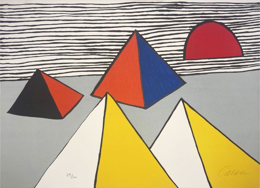 Lithographie Calder - Les Surprises de La Raison/ The Surprises of Reason from La Memoire Elementaire