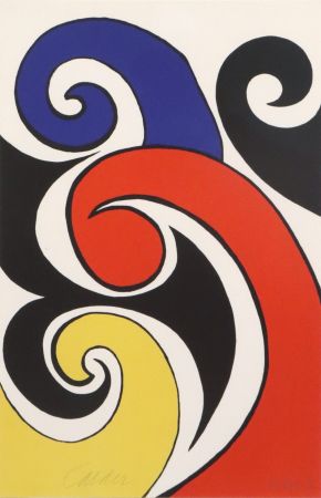 Lithographie Calder - Les Vagues