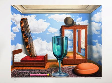 Lithographie Magritte - Les Valeurs Personnelles (Personal Values)