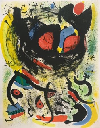 Lithographie Miró - Les Voyants 