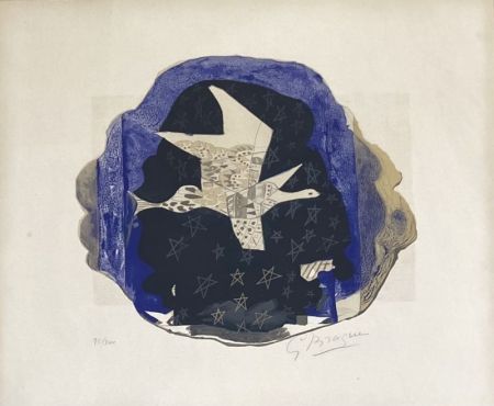 Lithographie Braque - Les étoiles 