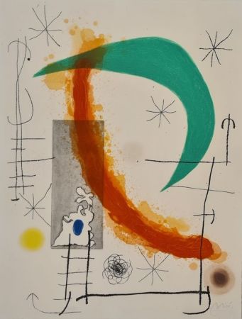 Eau-Forte Et Aquatinte Miró - L'Escalade 