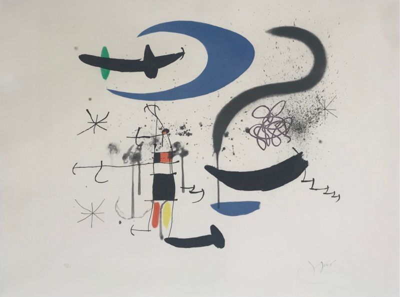 Eau-Forte Et Aquatinte Miró - L'escalier de la nuit 