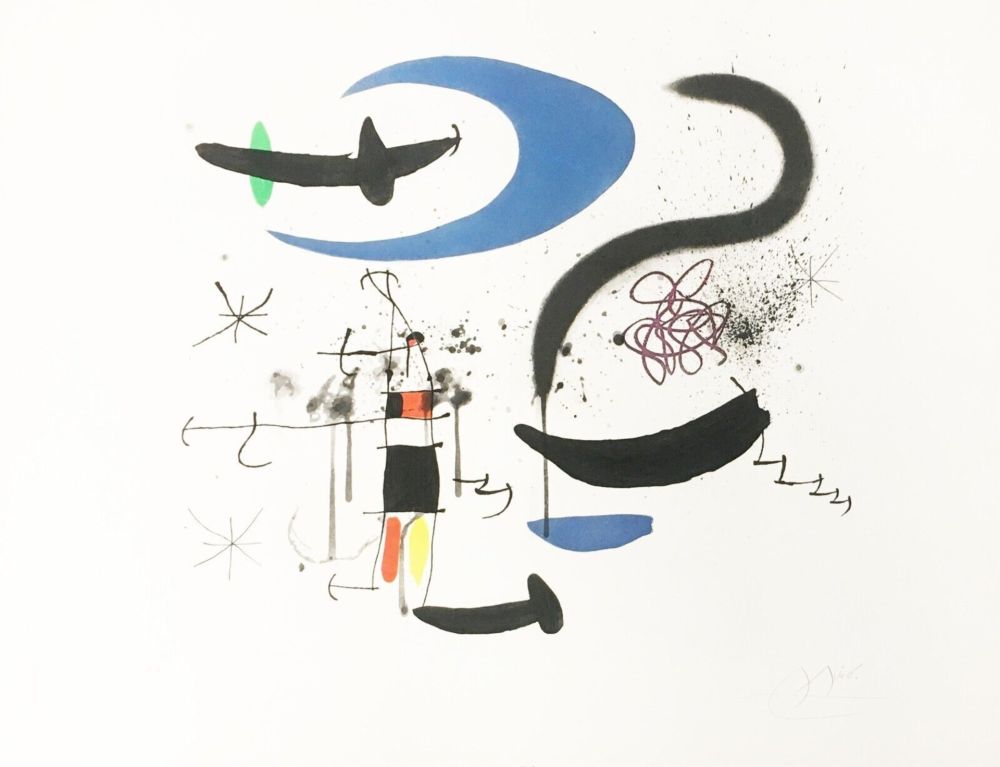 Eau-Forte Et Aquatinte Miró - L'escalier de la Nuit