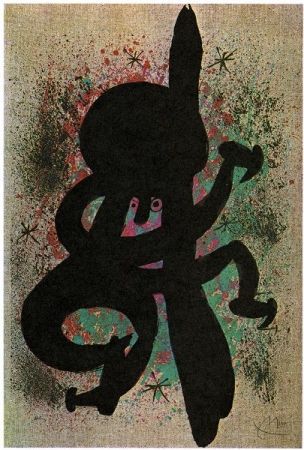Lithographie Miró - L'esquimo fiévreux / The feverish eskimo