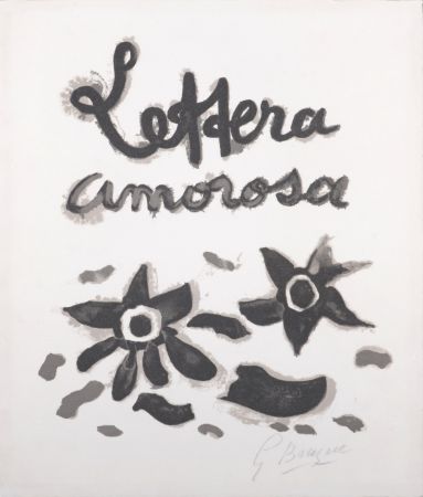 Lithographie Braque - Lettera Amorosa - Hand-signed