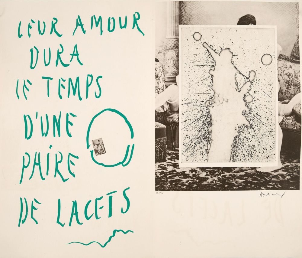 Eau-Forte Alechinsky - Leur amour dura le temps d’une paire de lacets