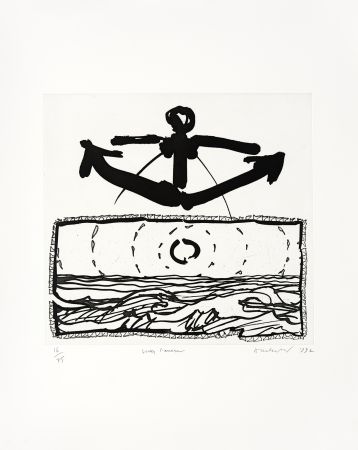 Gravure Alechinsky - Lever l'ancre