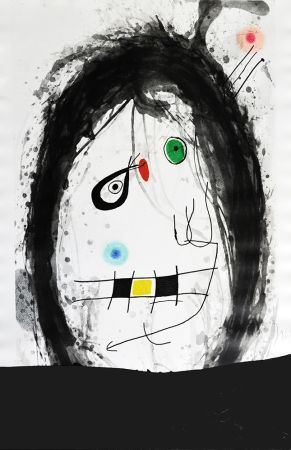 Gravure Miró - L´exilé noir