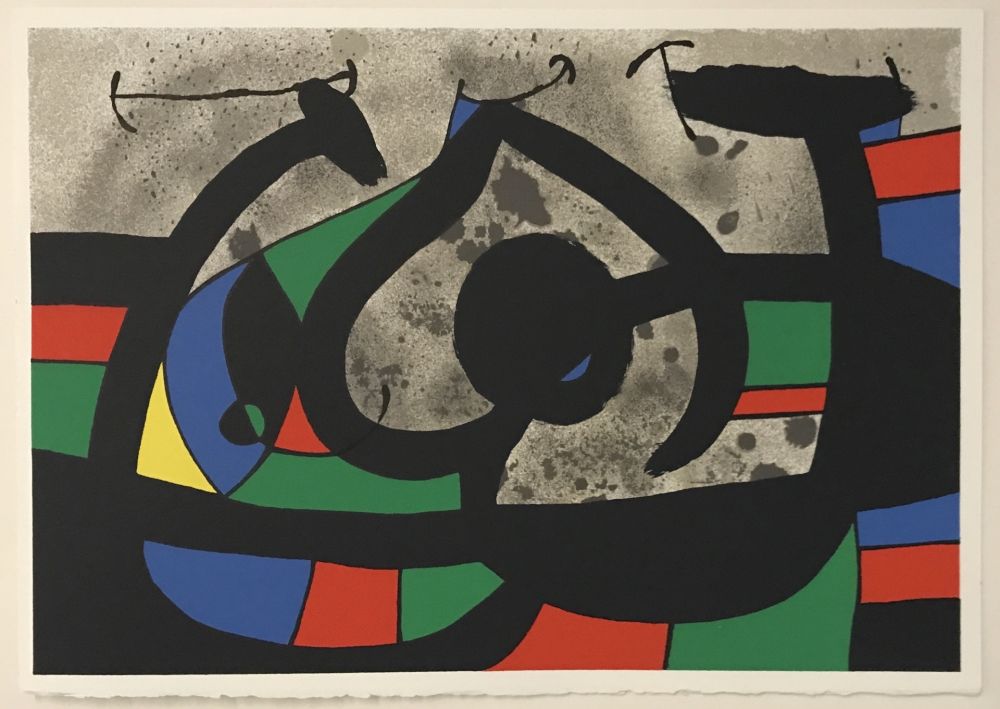 Lithographie Miró - Lezard aux Plumes d'or (M.815)
