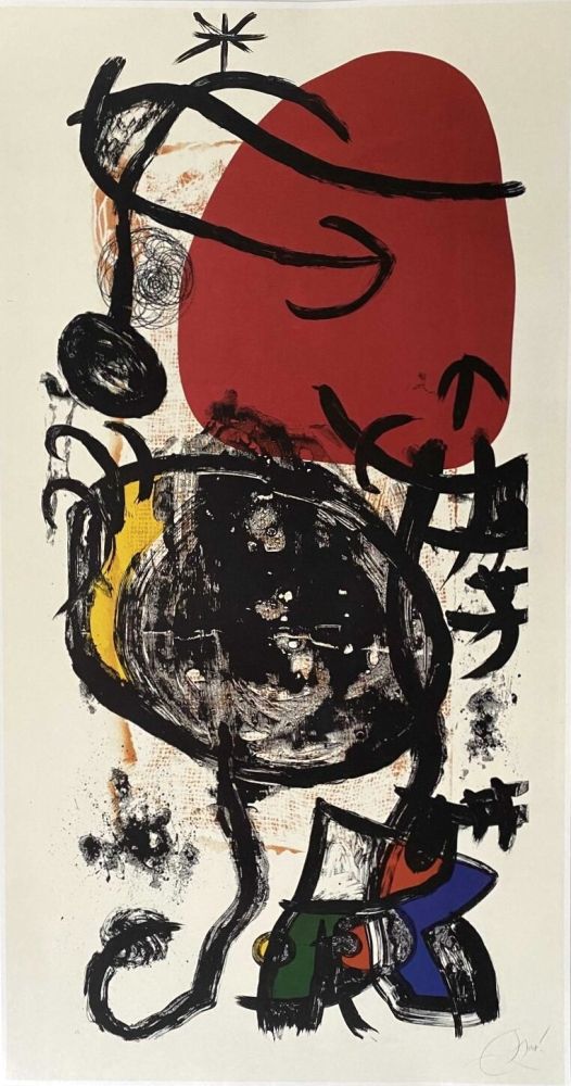 Affiche Miró - L'haltérophile