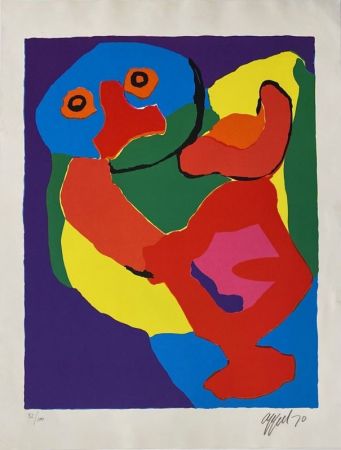 Lithographie Appel - L'homme qui danse 