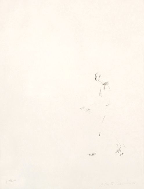 Lithographie Giacometti - L'Homme qui marche