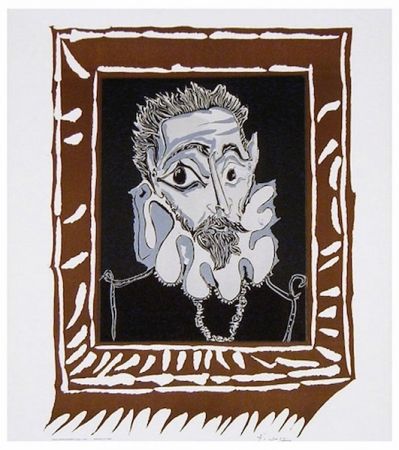Lithographie Picasso - L'Homme à la Fraise (Man with Ruff)