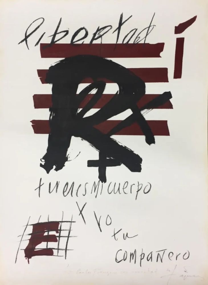 Aucune Technique Tàpies - Libertad
