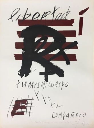 Aucune Technique Tàpies - Libertad