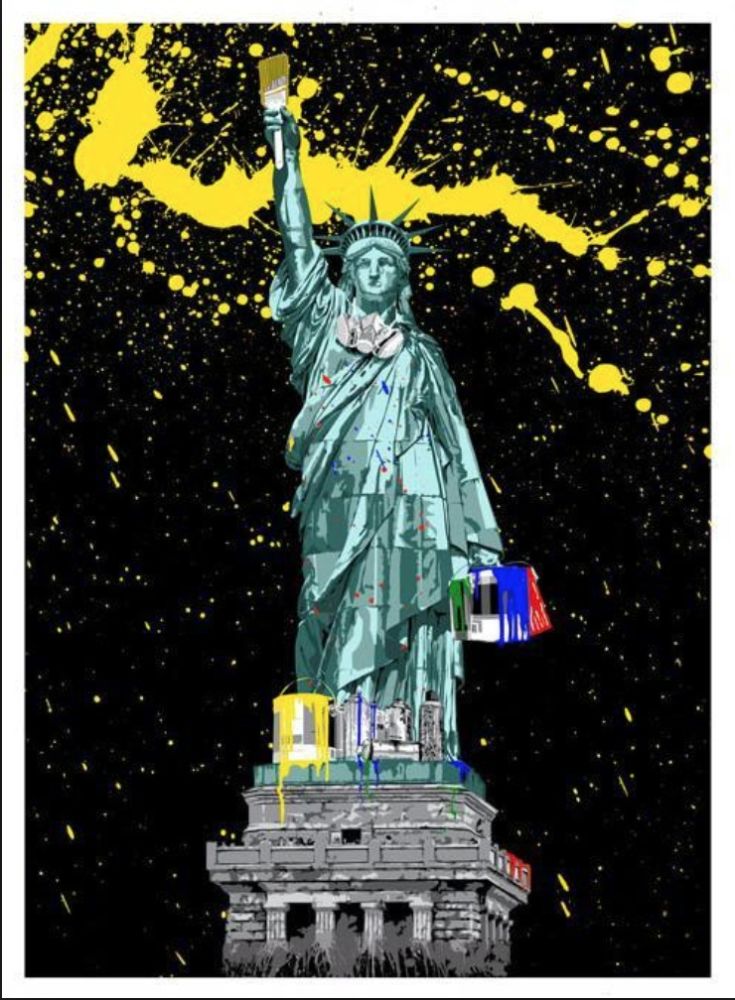 Sérigraphie Mr. Brainwash - Liberty