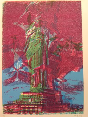 Lithographie Bury - Liberty