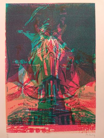 Lithographie Bury - Liberty