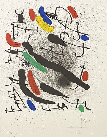 Lithographie Miró - Liberté des libertés