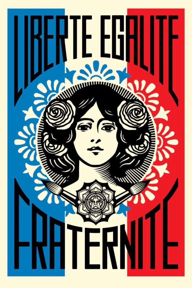 Offset Fairey - Liberté, Égalité, Fraternité