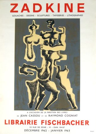 Lithographie Zadkine - Librairie Fischbacher