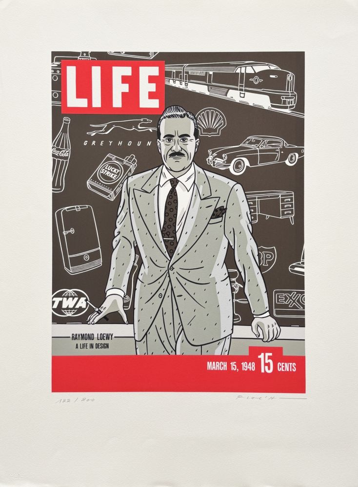 Sérigraphie Floc'h - Life - Raymond Loewy