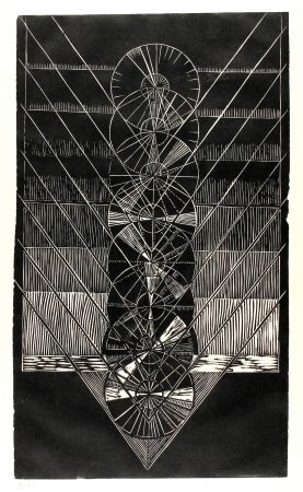 Linogravure Klien,  - Light in Glass I