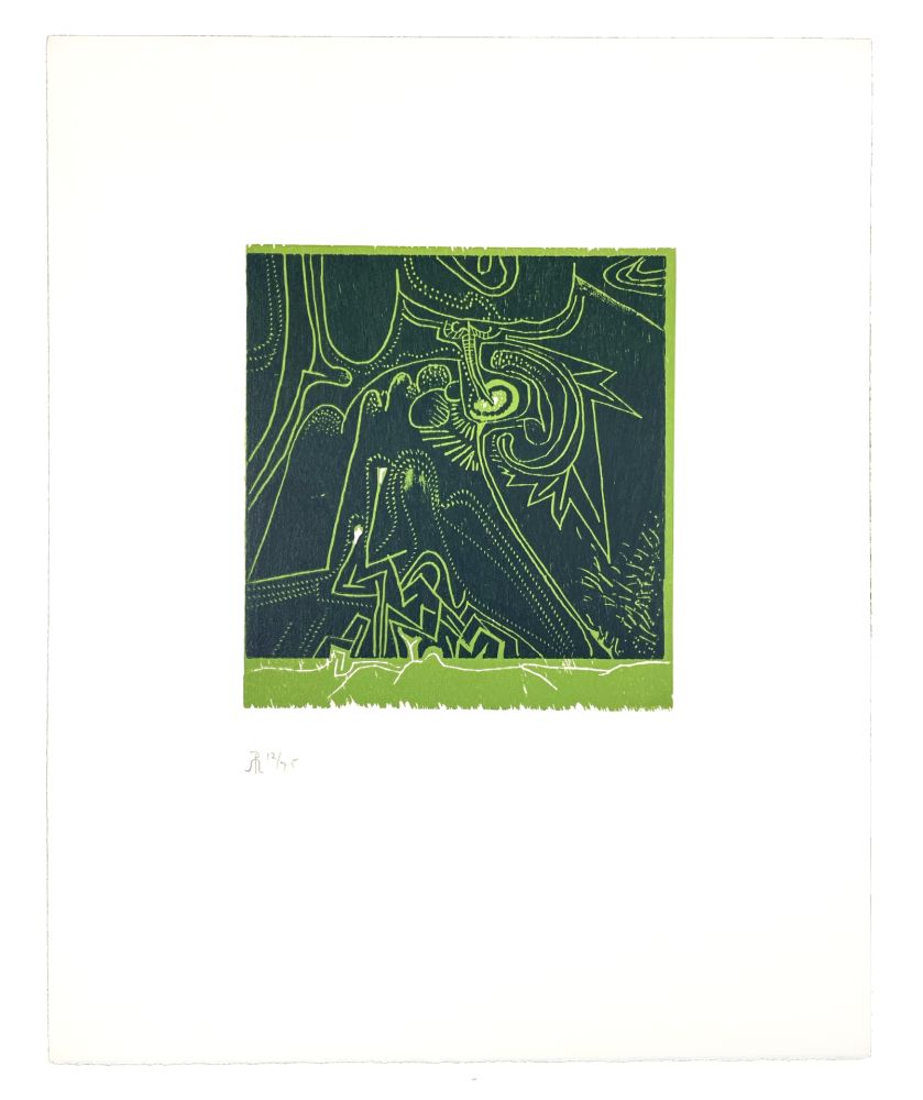 Gravure Sur Bois Müller - LIGNES MALIGNES - JARDIN