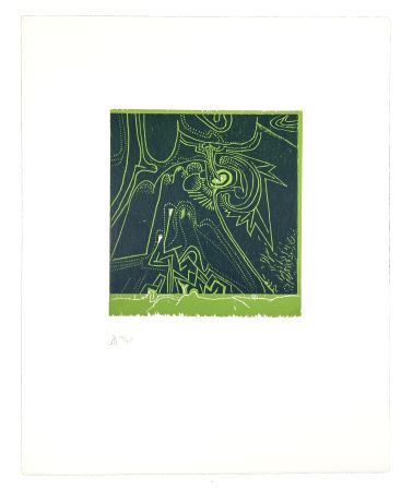 Gravure Sur Bois Müller - LIGNES MALIGNES - JARDIN